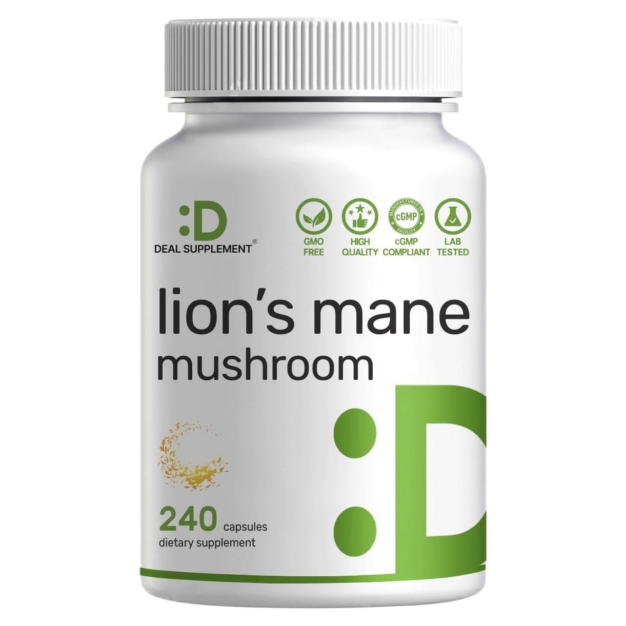 Suplemento de Hongo Melena de León Eagleshine 240 Cápsulas