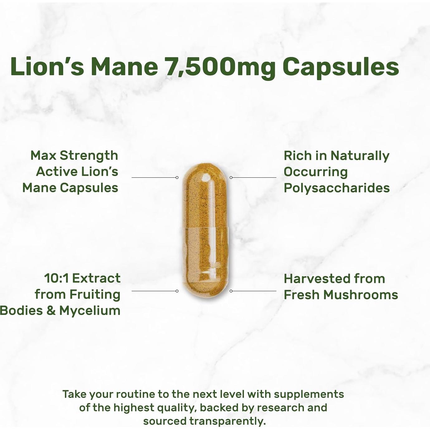 Suplemento de Hongo Melena de León Eagleshine 240 Cápsulas