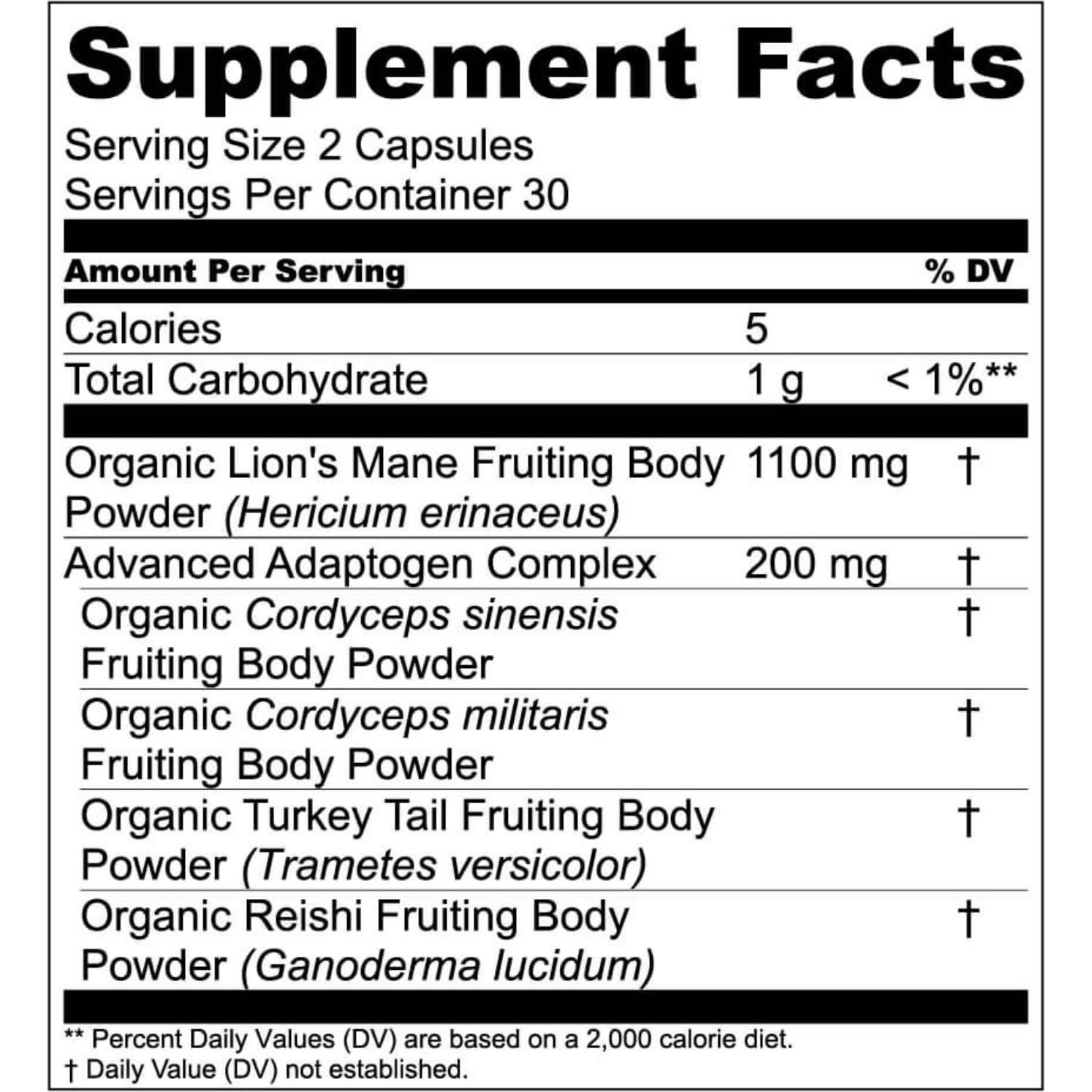Suplemento Cognitivo Live Conscious Hongos Melena de León 68g