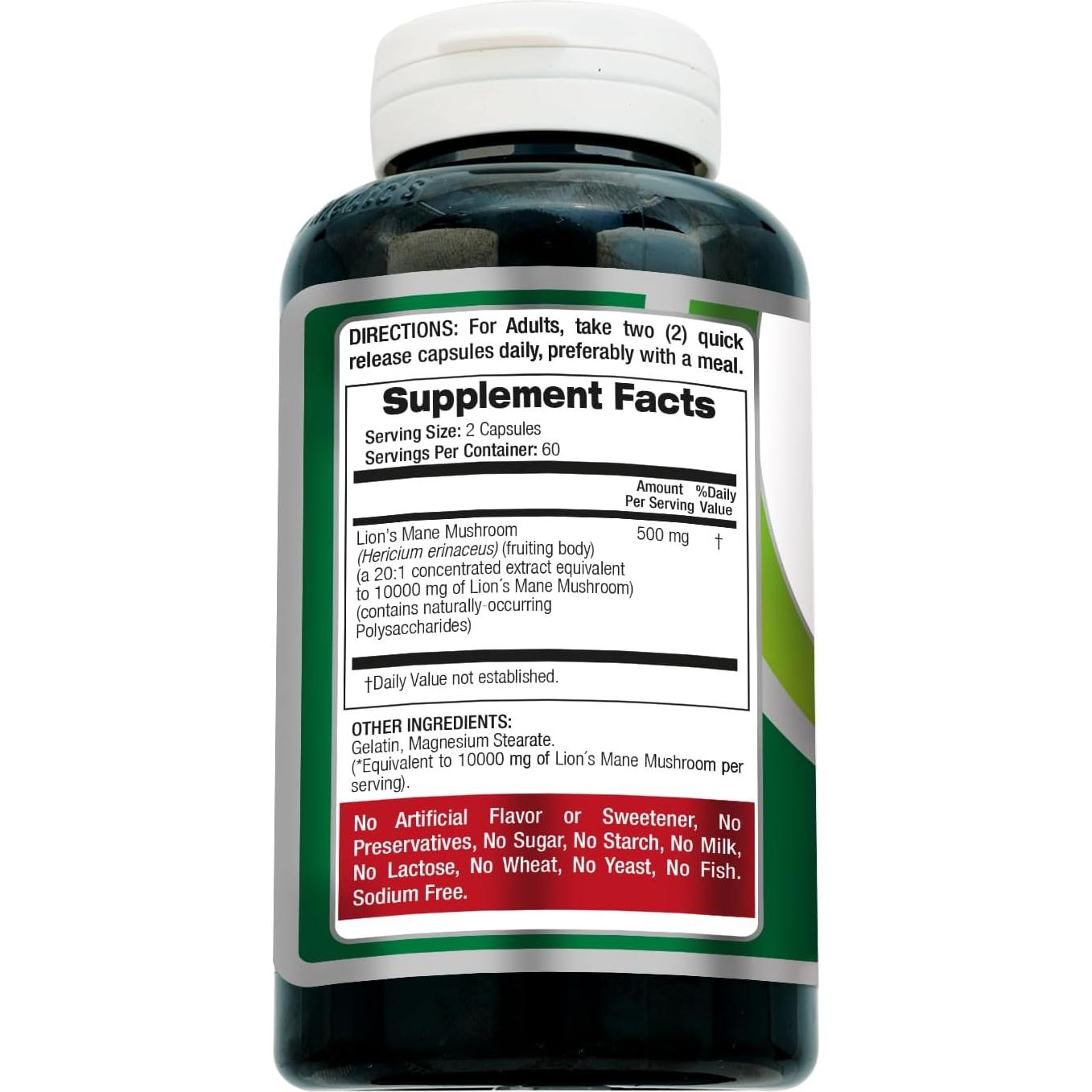 Suplemento de Melena de León FITO MEDIC'S 120 Cápsulas