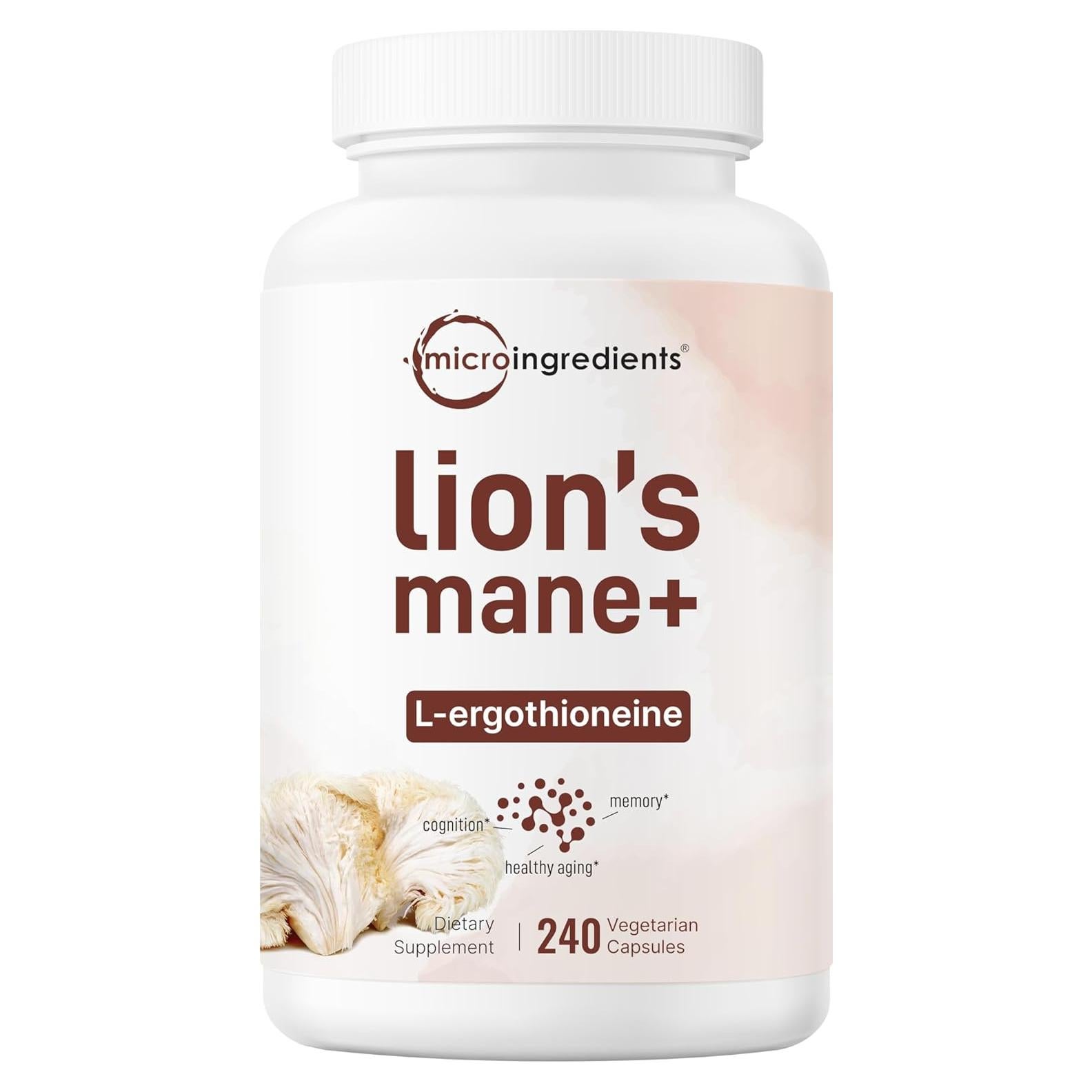 Cápsulas Veganas de Melena de León Micro Ingredients 240 Unidades