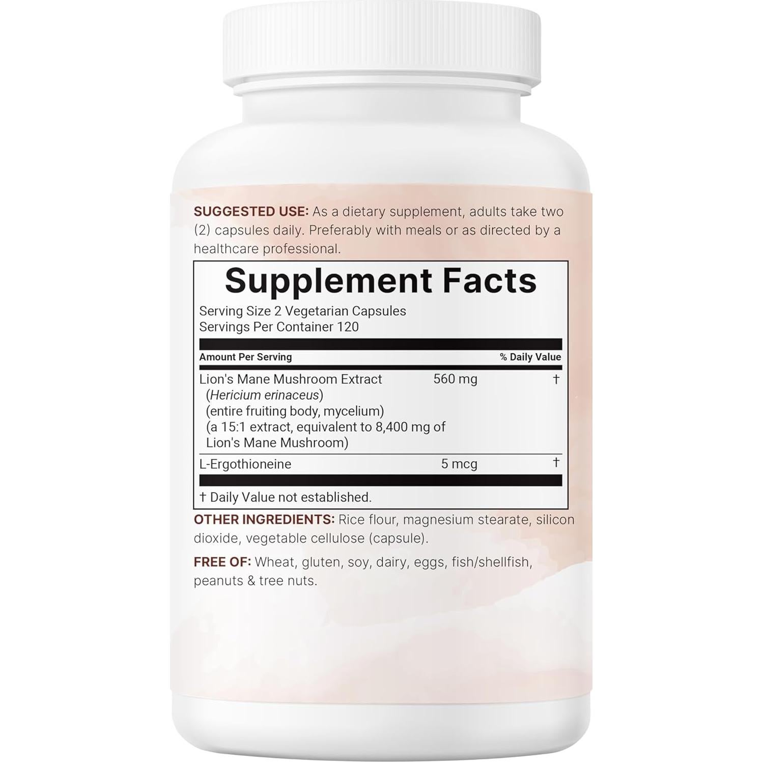 Cápsulas Veganas de Melena de León Micro Ingredients 240 Unidades