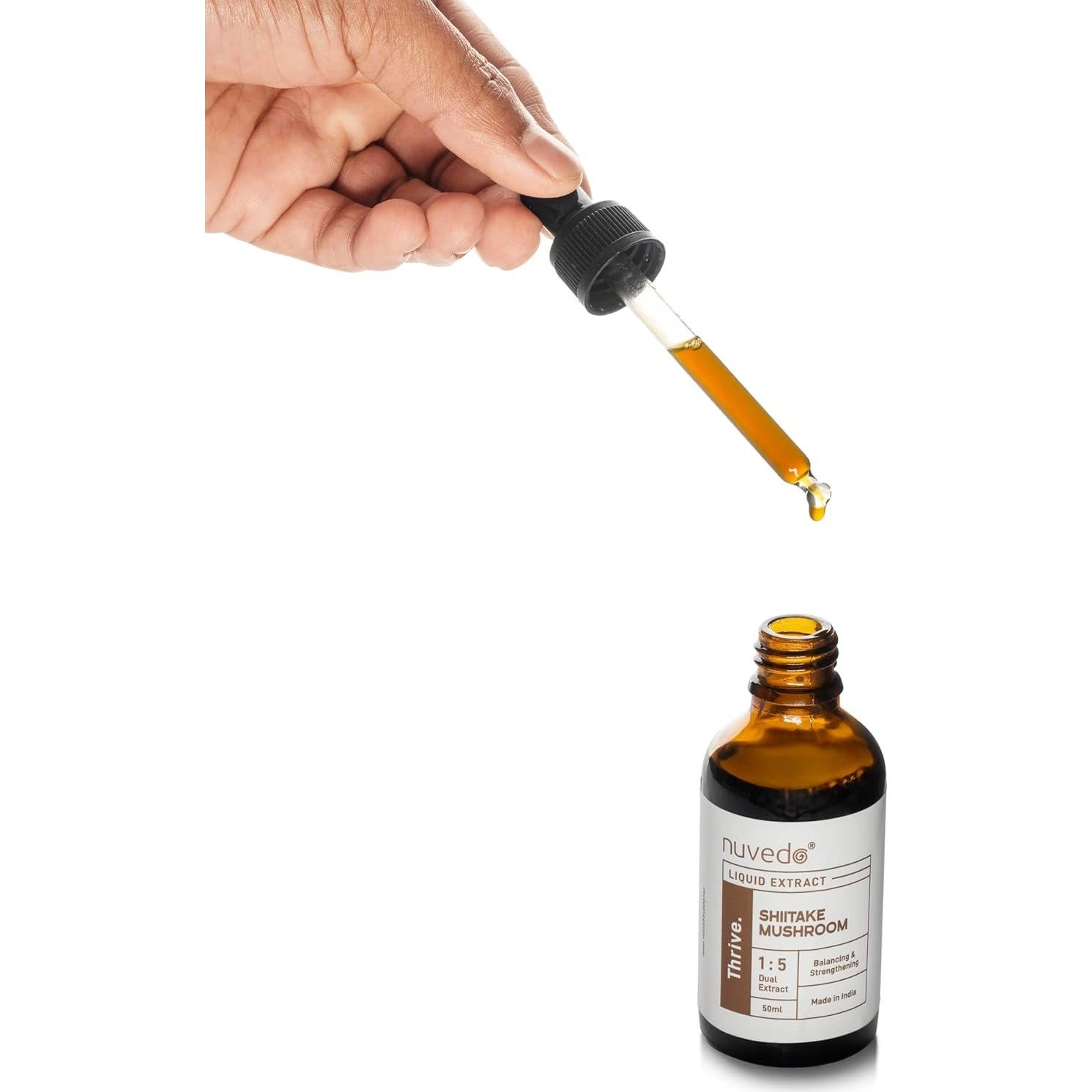 Extracto Líquido de Champiñón Shiitake Nuvedo 50ml Suplemento Herbal