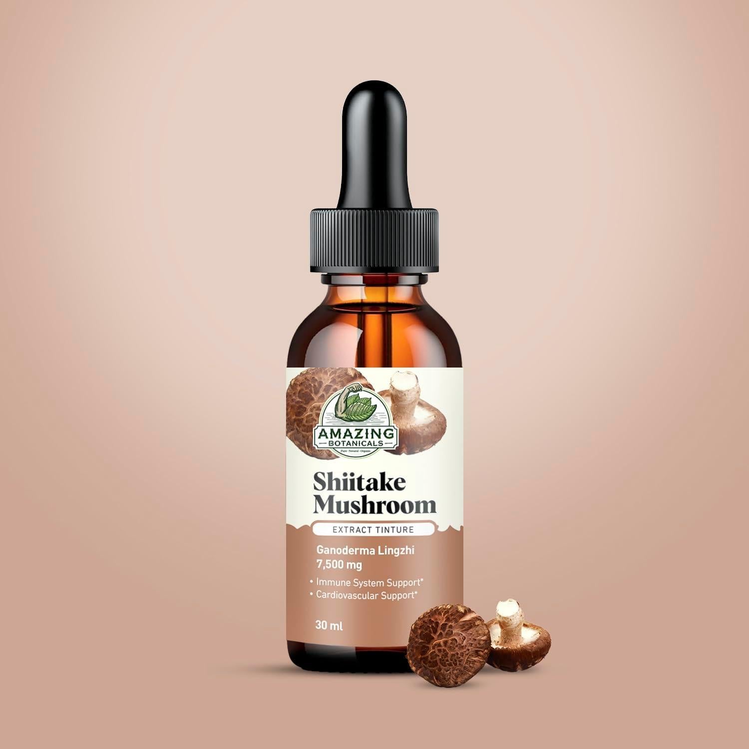 Extracto de Hongo Shiitake Amazing Botanicals 7500mg 30% Polisacáridos