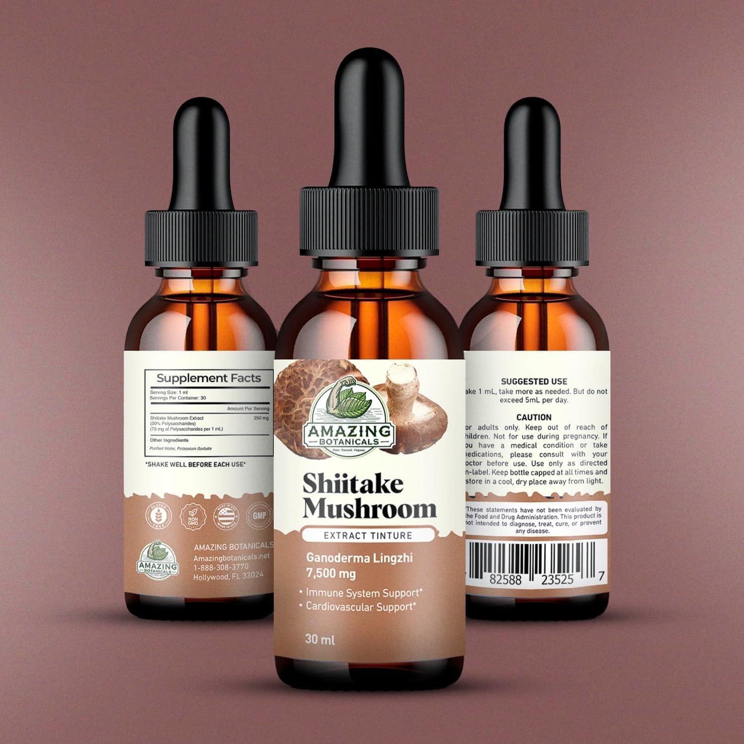Extracto de Hongo Shiitake Amazing Botanicals 7500mg 30mL
