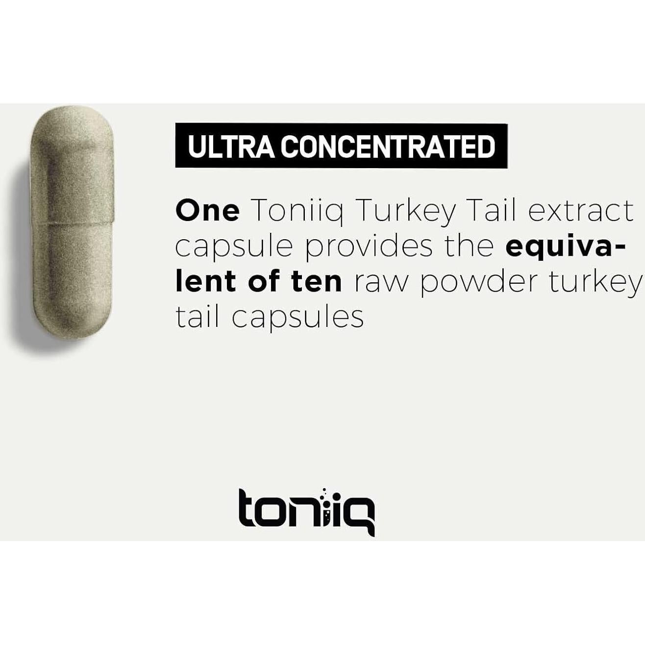 Cápsulas de Hongo Cola de Pavo Toniiq 1200mg 120 Unidades