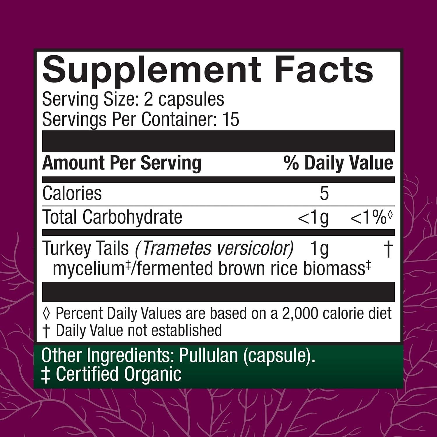 Cápsulas de Cola de Pavo Host Defense - 30 Cápsulas Digestivas
