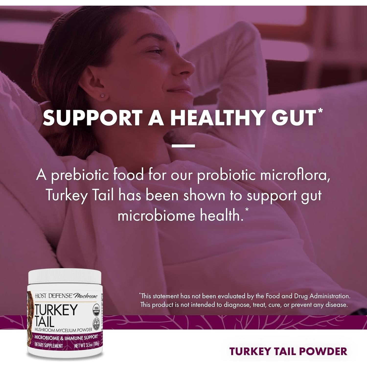 Polvo de Hongo Cola de Pavo Host Defense 99.22 g - Salud Digestiva