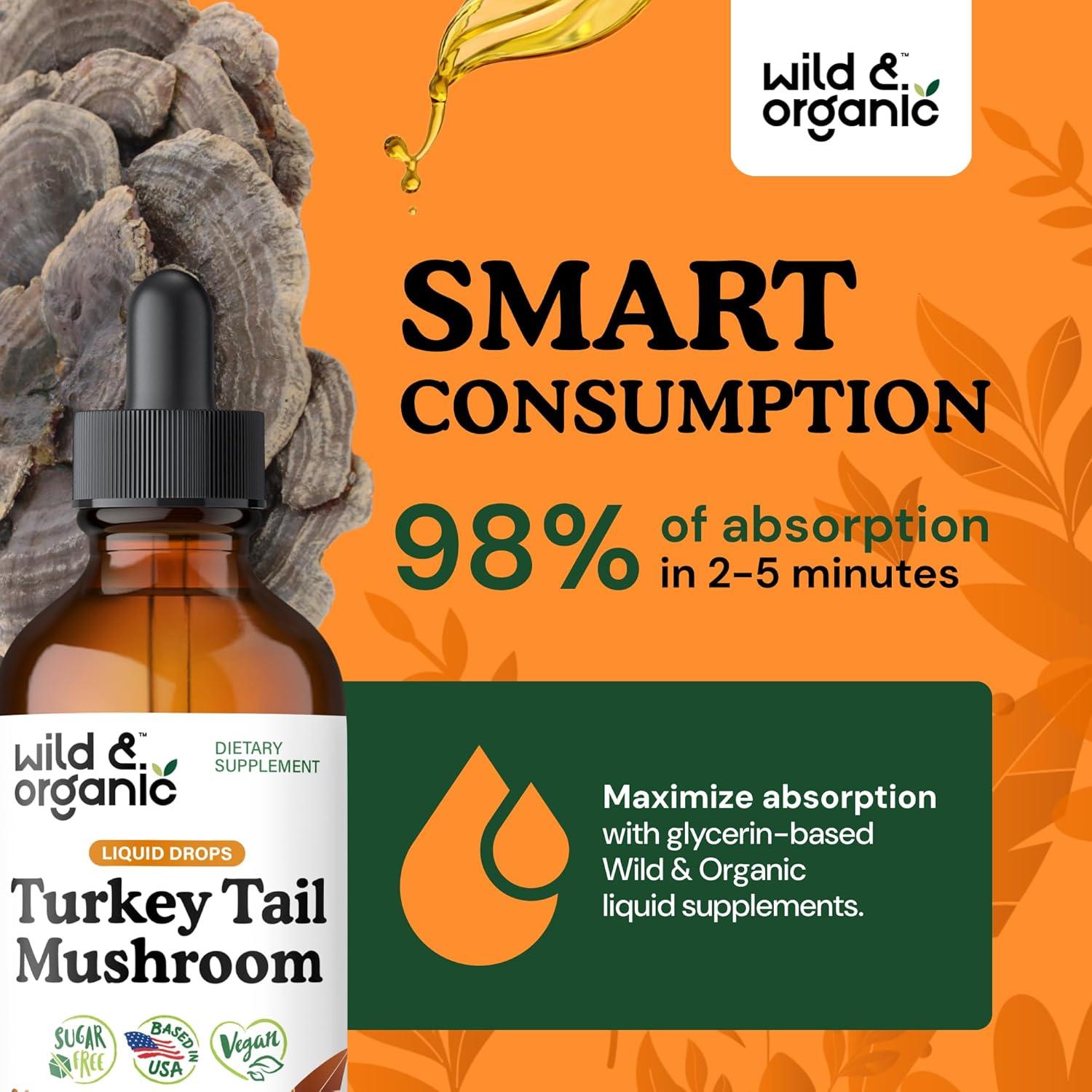 Tintura de Cola de Pavo Silvestre y Orgánica 118 ml - Suplemento Vegano