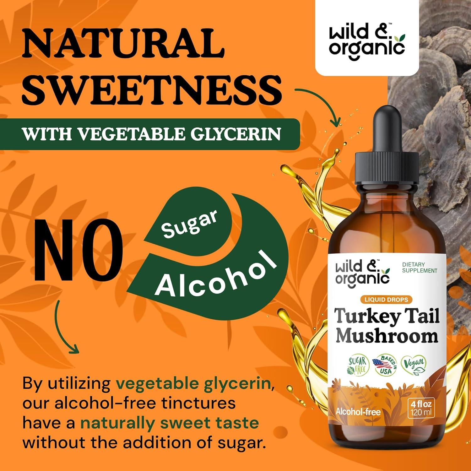 Tintura de Cola de Pavo Silvestre y Orgánica 118 ml - Suplemento Vegano