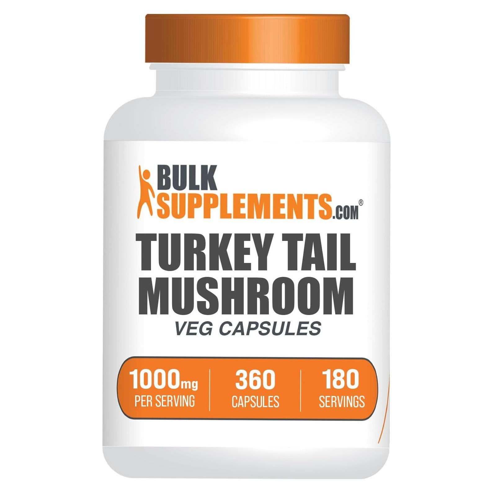 Cápsulas de Hongo Cola de Pavo BulkSupplements 360 Unidades