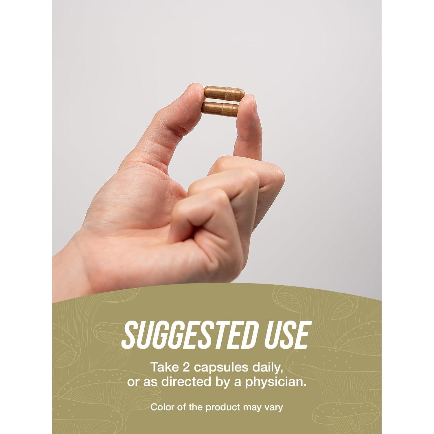 Cápsulas de Hongo Cola de Pavo BulkSupplements 360 Unidades