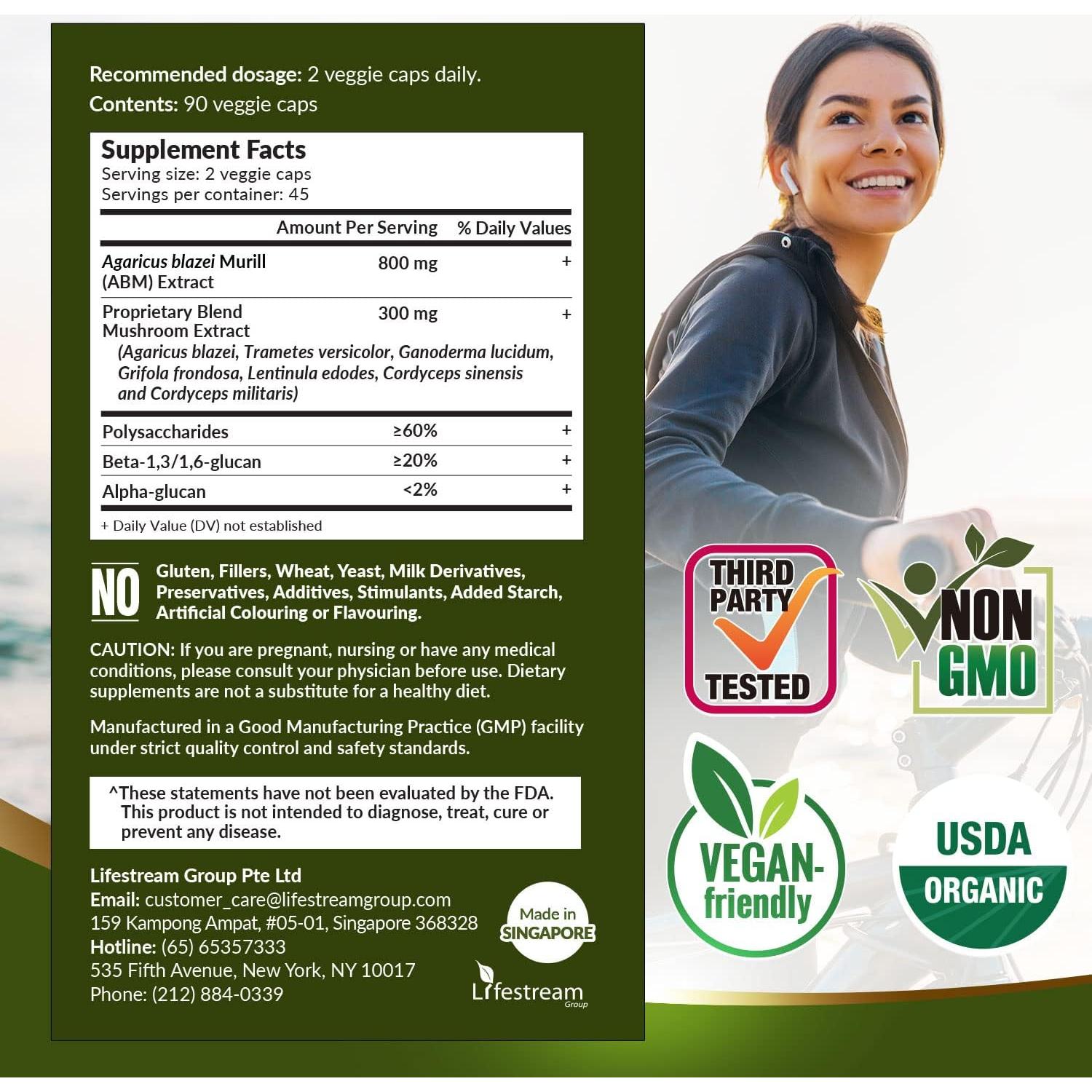 Suplemento Orgánico de Setas LABO Nutrition - 7 Extractos Inmunológicos