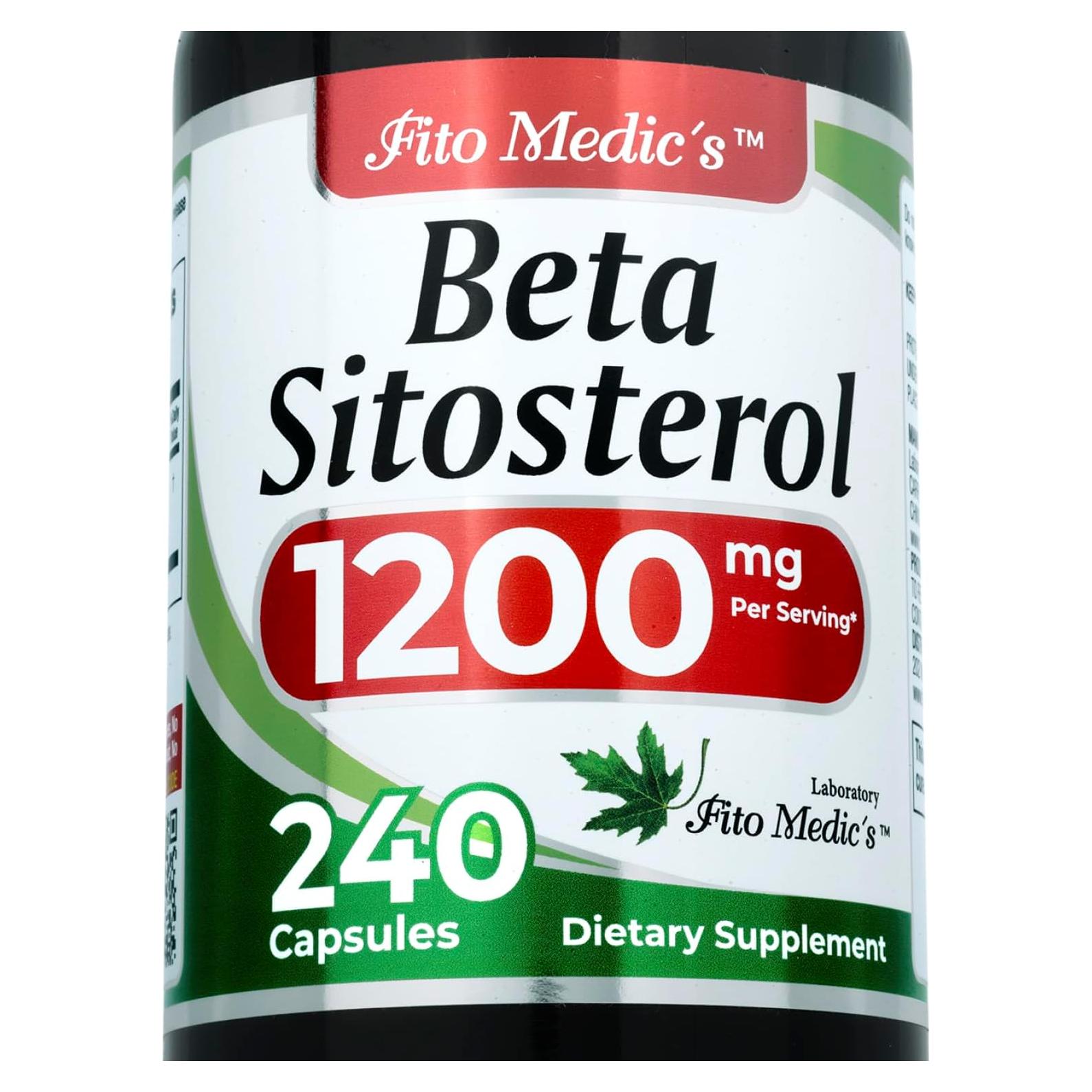 Suplemento Beta Sitosterol FITO MEDIC'S Lab 240 Cápsulas 1200mg