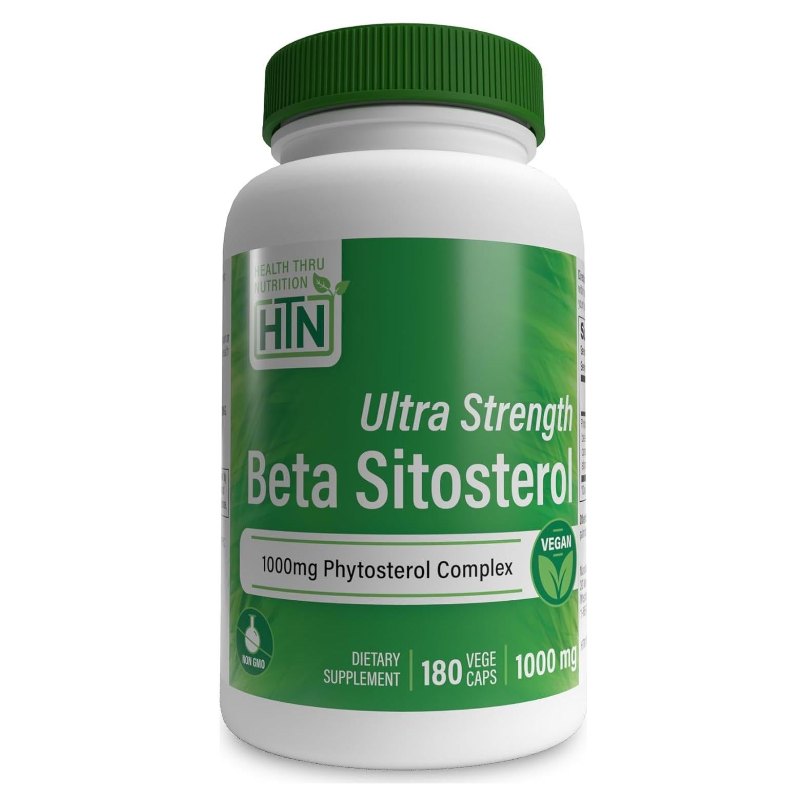 Beta Sitosterol Ultra Fuerte Health Thru Nutrition 1000mg 180 cápsulas