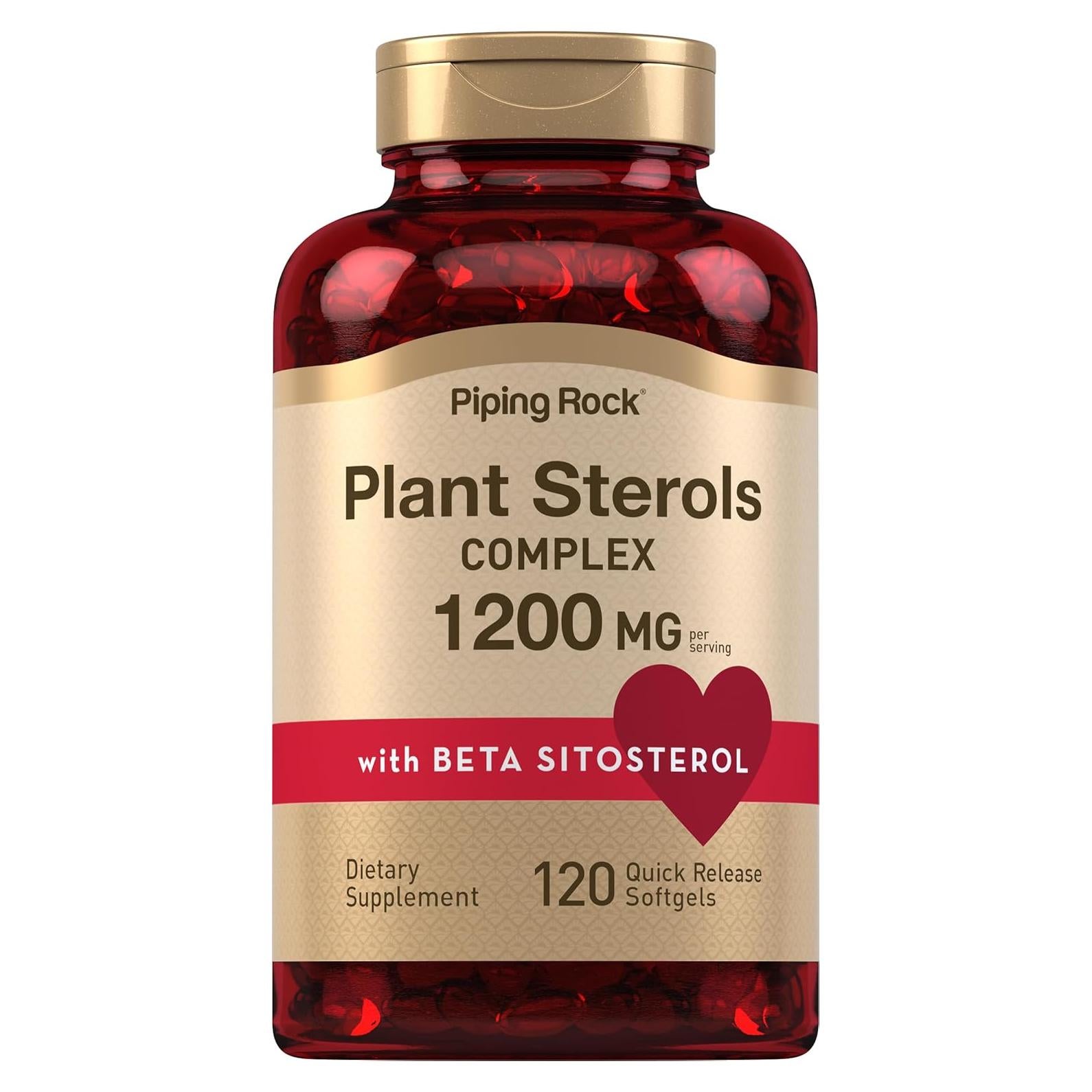 Suplemento de Esteroles Vegetales Piping Rock 1200 mg 120 Gelatinas