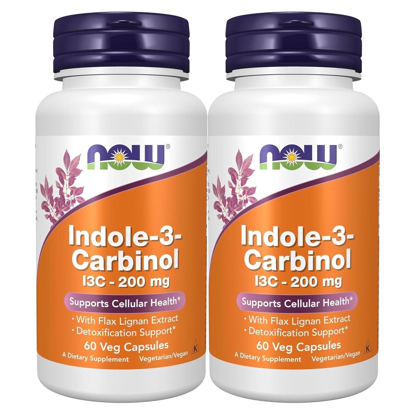 Indole-3-Carbinol (I3C) 200 mg - 120 Cápsulas Veganas