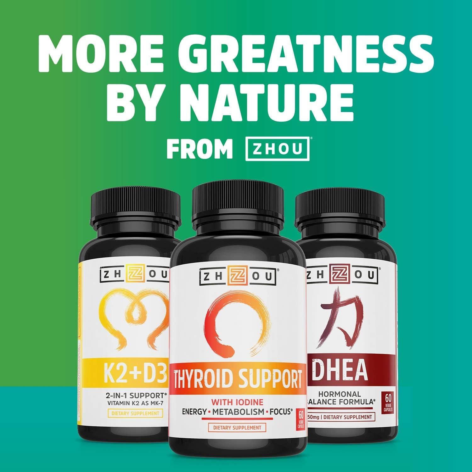 Suplemento Zhou DIM Activo 250mg - Equilibrio Hormonal 60 Cápsulas Veganas