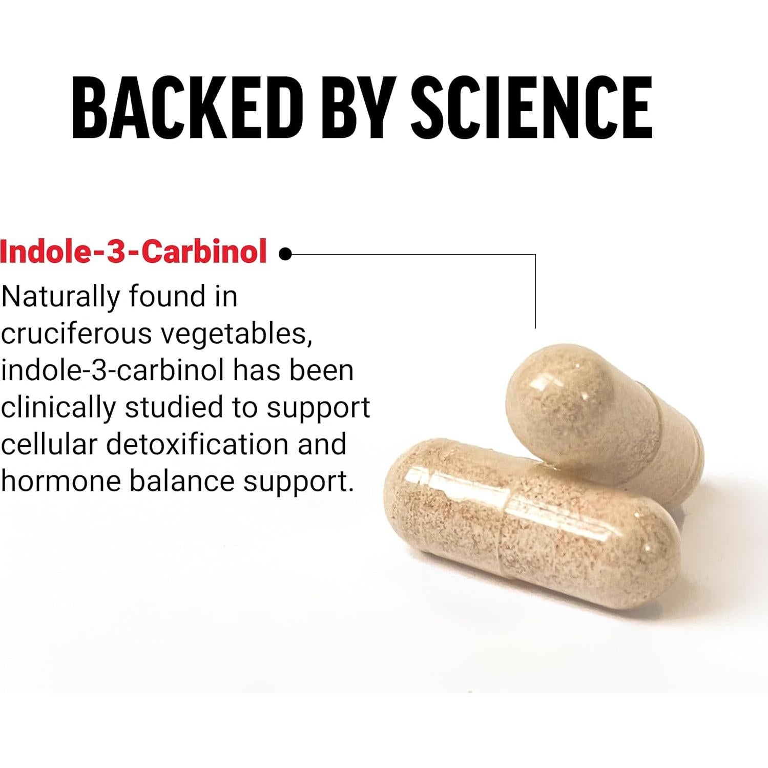 Suplemento Detox Force Factor Indole 3 Carbinol 200mg Vegano 60 Cápsulas