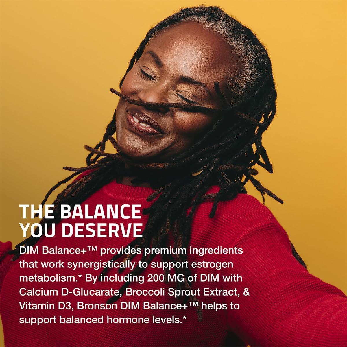 Suplemento Bronson DIM Balance+ 200 MG 30 Cápsulas Vegetarianas
