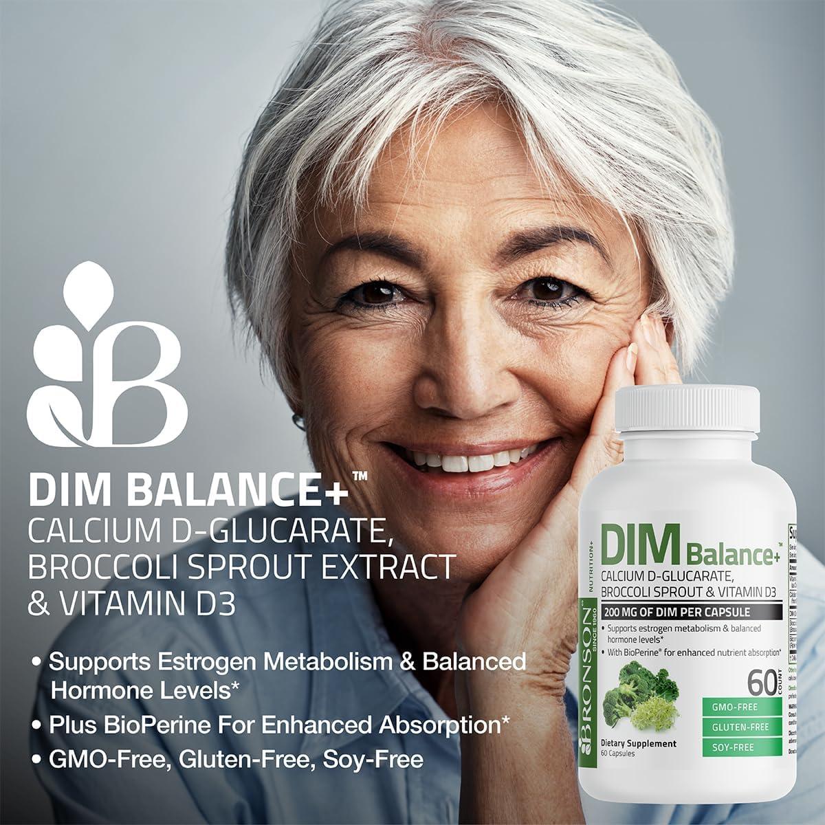 Suplemento Bronson DIM Balance+ 200 MG 30 Cápsulas Vegetarianas