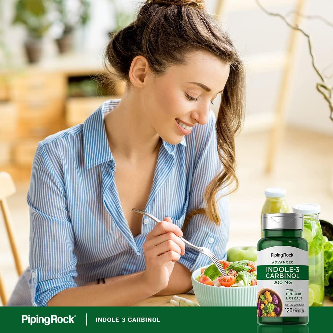 Suplemento Indole-3-Carbinol Piping Rock 200mg 120 Cápsulas