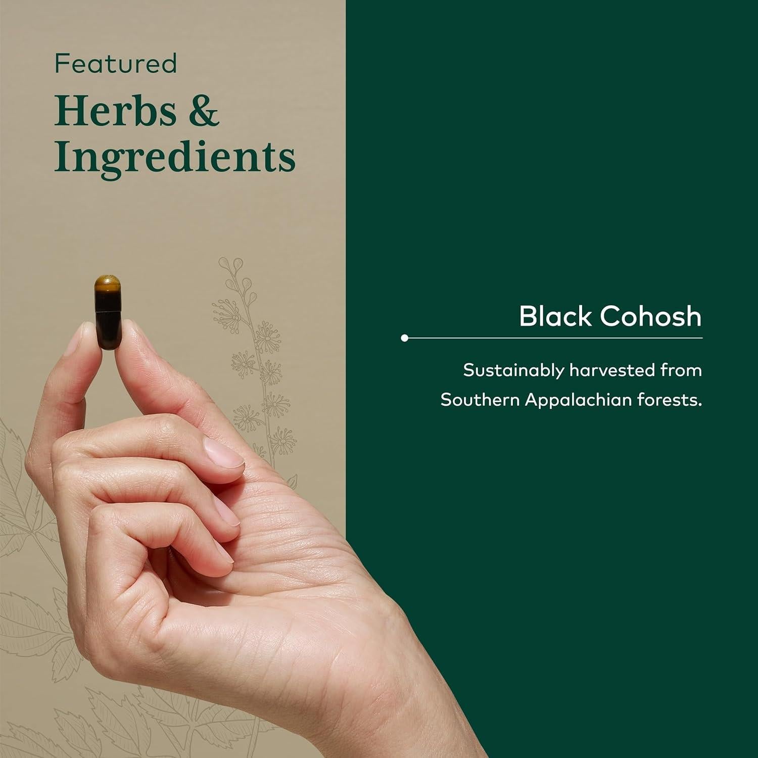 Suplemento Gaia Herbs PRO Black Cohosh 60 Cápsulas Veganas