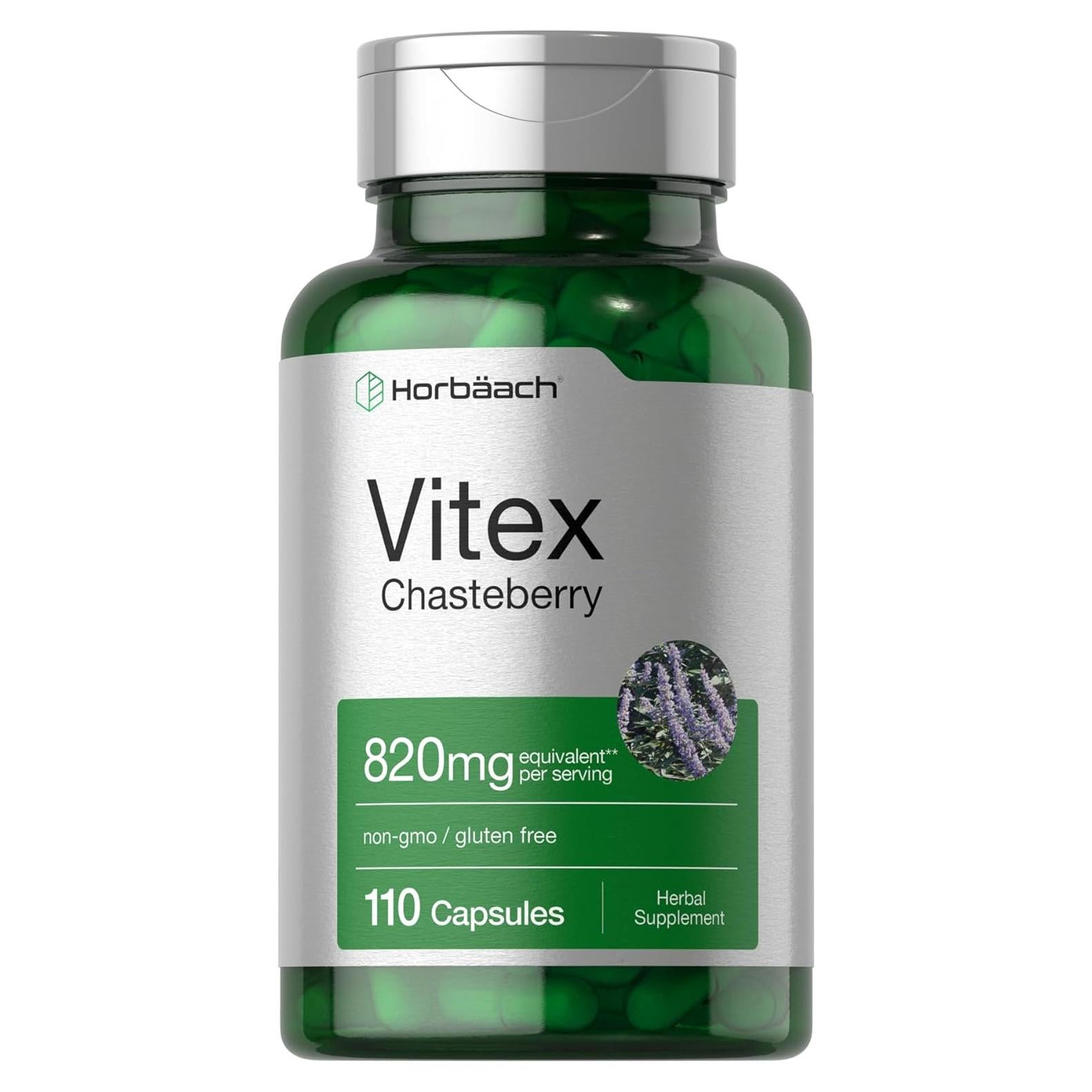 Suplemento Vitex Chasteberry Horbäach 820mg 110 Cápsulas