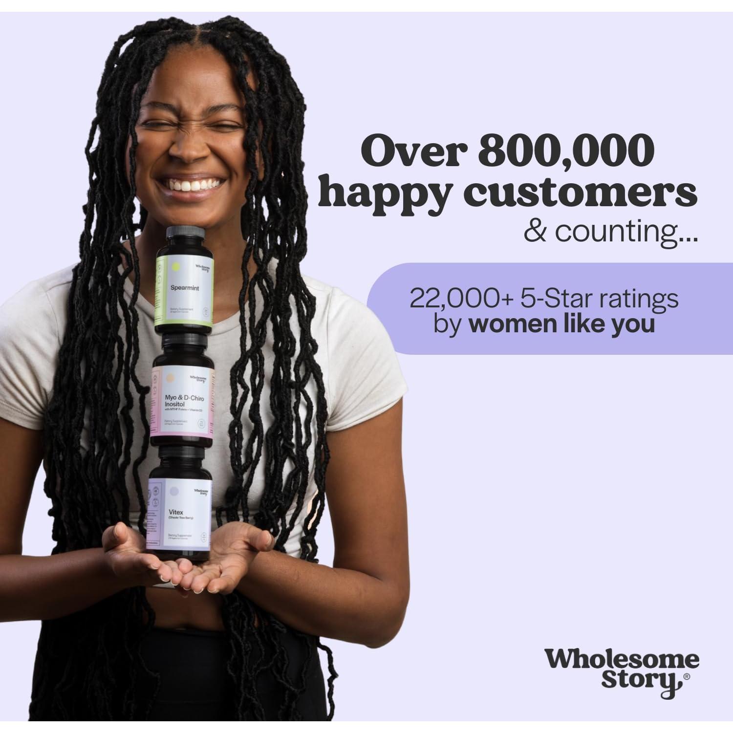 Suplemento Vitex Chasteberry Wholesome Story 120 Cápsulas 500mg