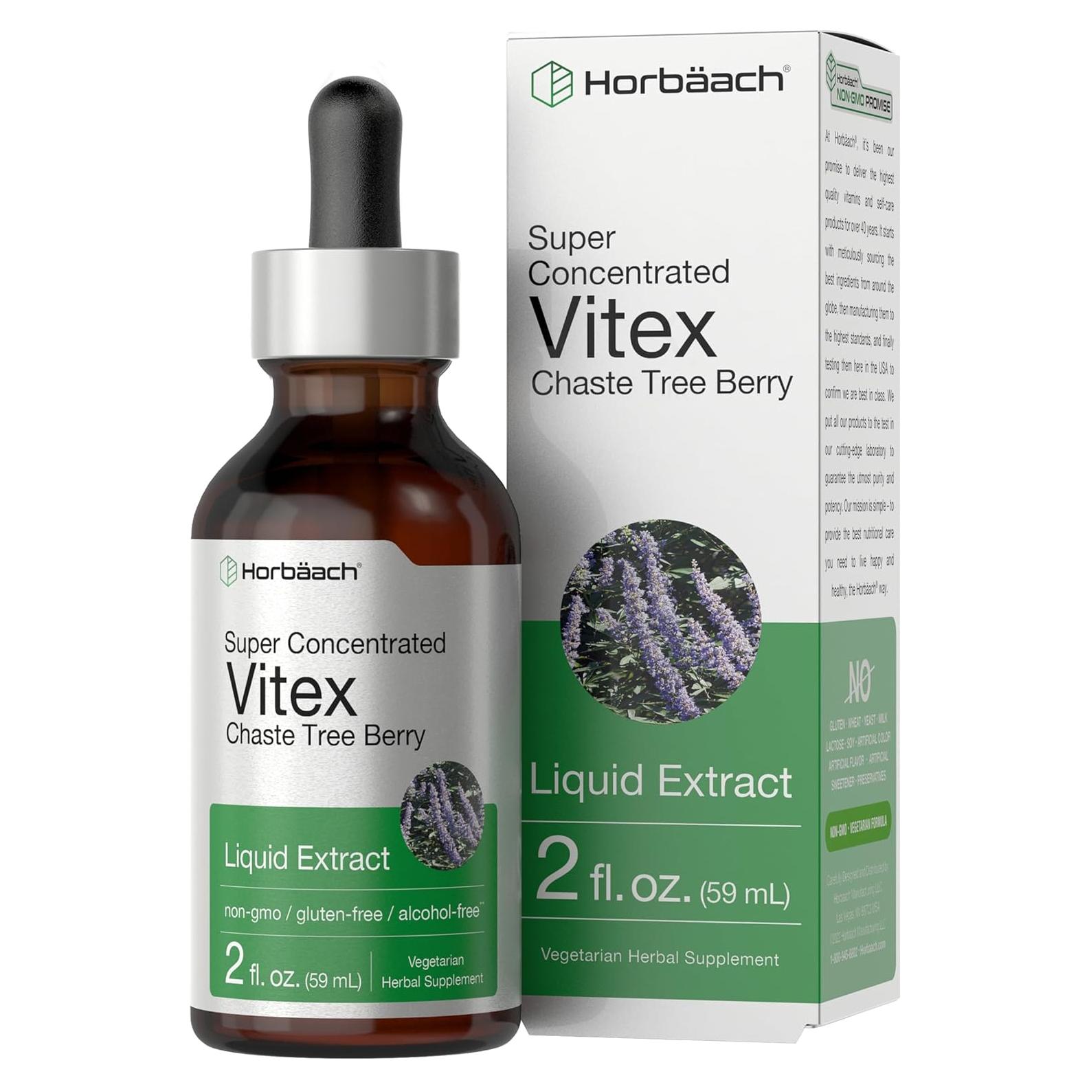 Extracto Líquido de Baya de Vitex Horbäch 60 ml Sin Alcohol