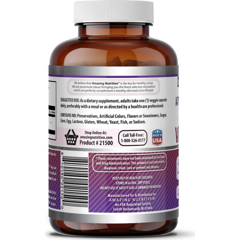 Suplemento Fruto de Vitex 400 Mg Fórmulas Asombrosas 250 Cápsulas