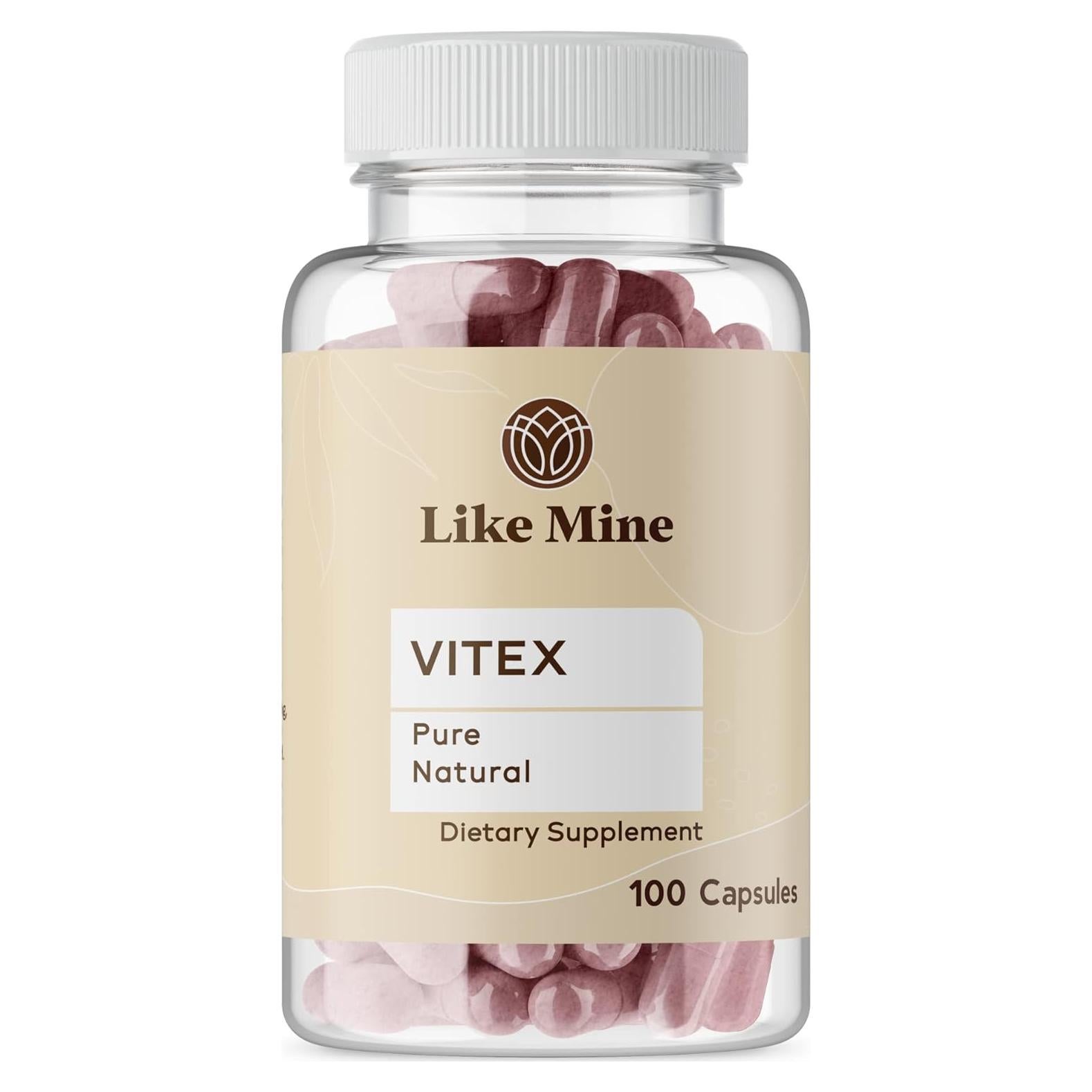 Cápsulas de Vitex Como el Mío 100 Unidades Puro y Natural