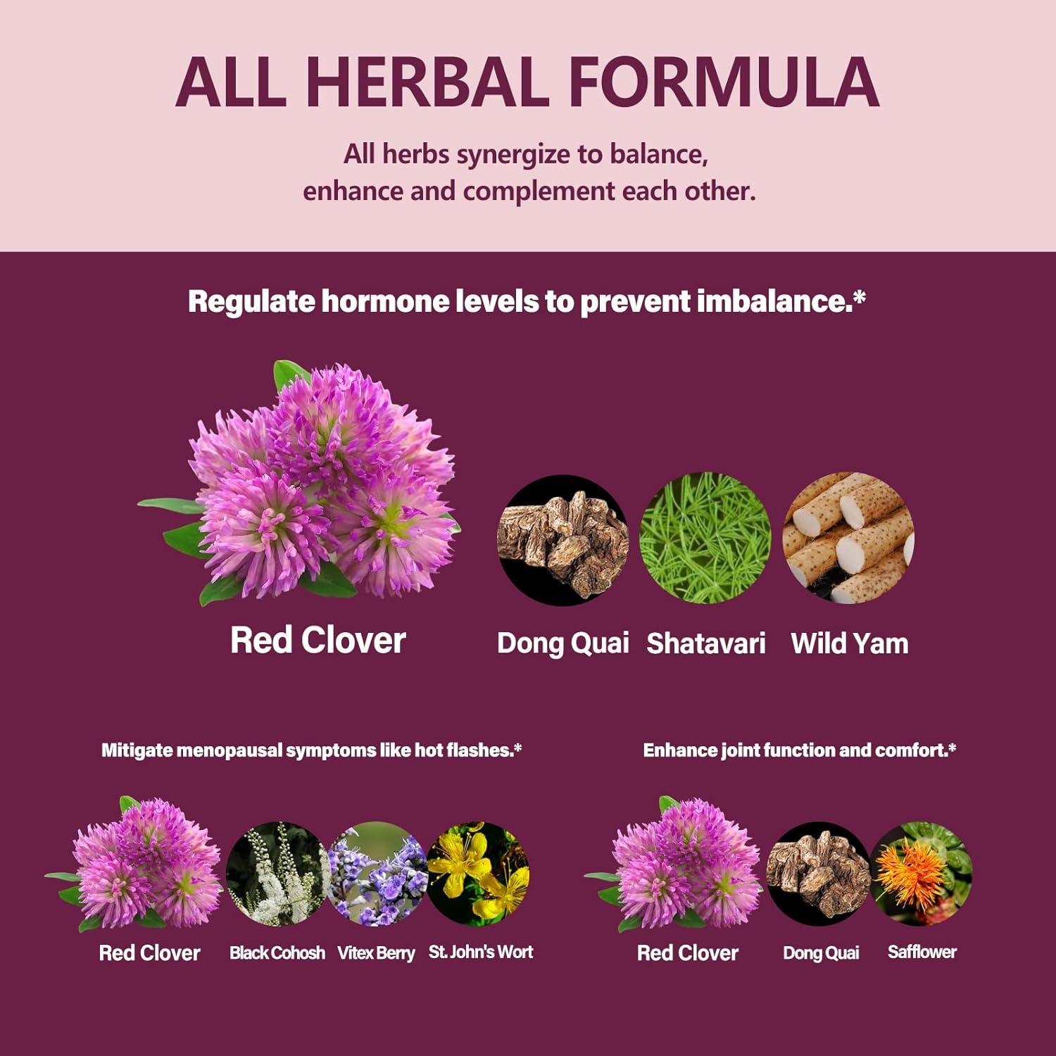 Extracto de Trébol Rojo Eubrition 59 ml - Suplemento Herbal 8 en 1