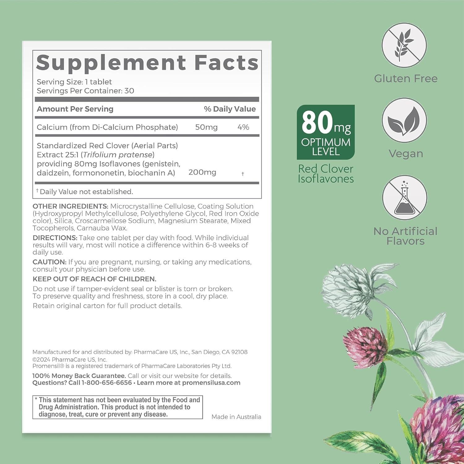 Promensil Menopausia Doble Fuerza - Suplemento 30 Tabletas