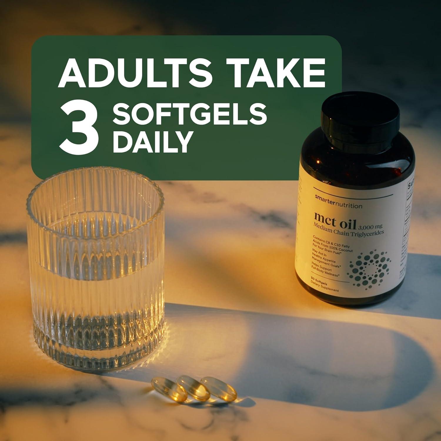 Cápsulas de Aceite MCT Smarter Nutrition C8 y C10 - 90 Unidades