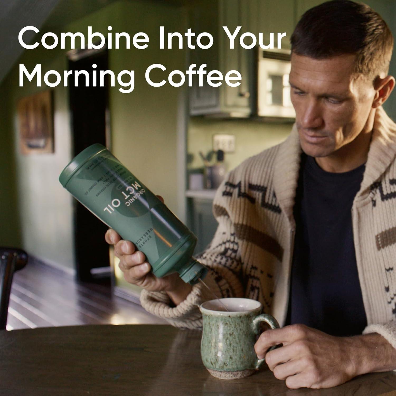 Aceite MCT Orgánico Sports Research 946ml C8 C10 C12 Keto Vegano