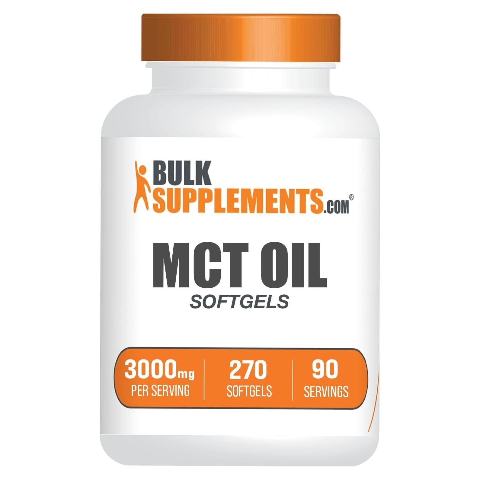 Cápsulas de Aceite MCT BulkSupplements 3000mg - 270 Conteo