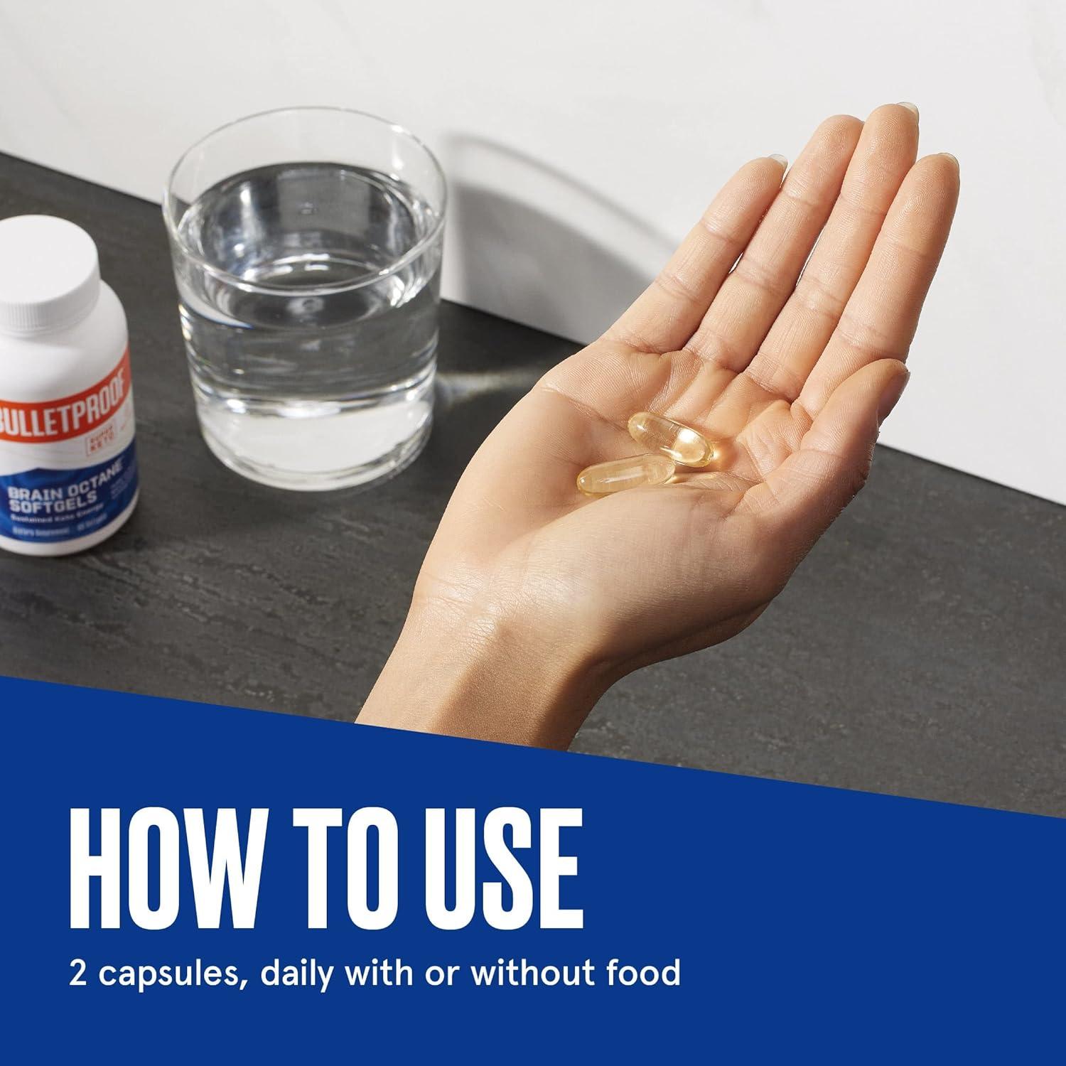 Cápsulas Blandas Bulletproof Aceite MCT C8 60 Unidades