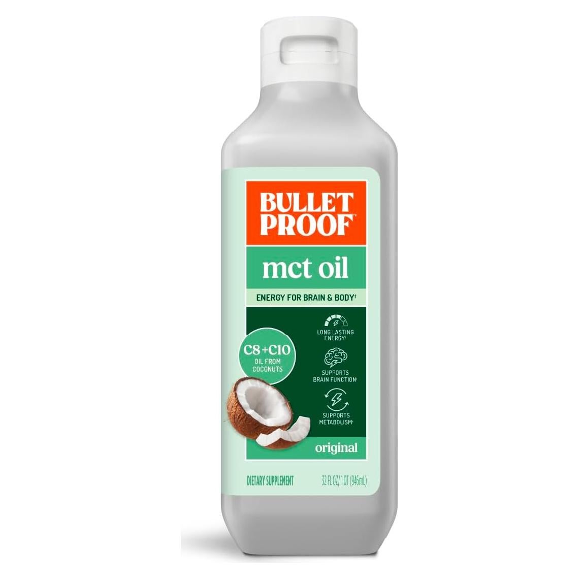 Aceite MCT Bulletproof 32 Oz (0.95 L) Keto Energía Cerebral