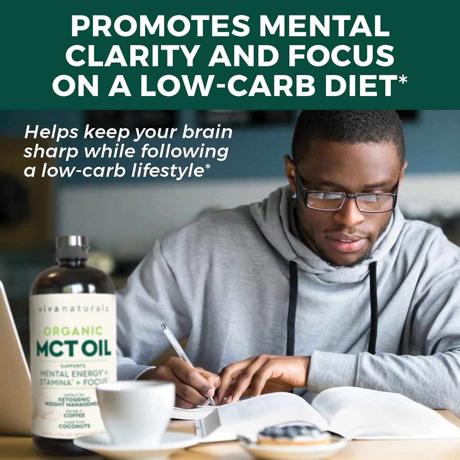 Aceite MCT Orgánico Viva Naturals 946 ml - Energía y Keto
