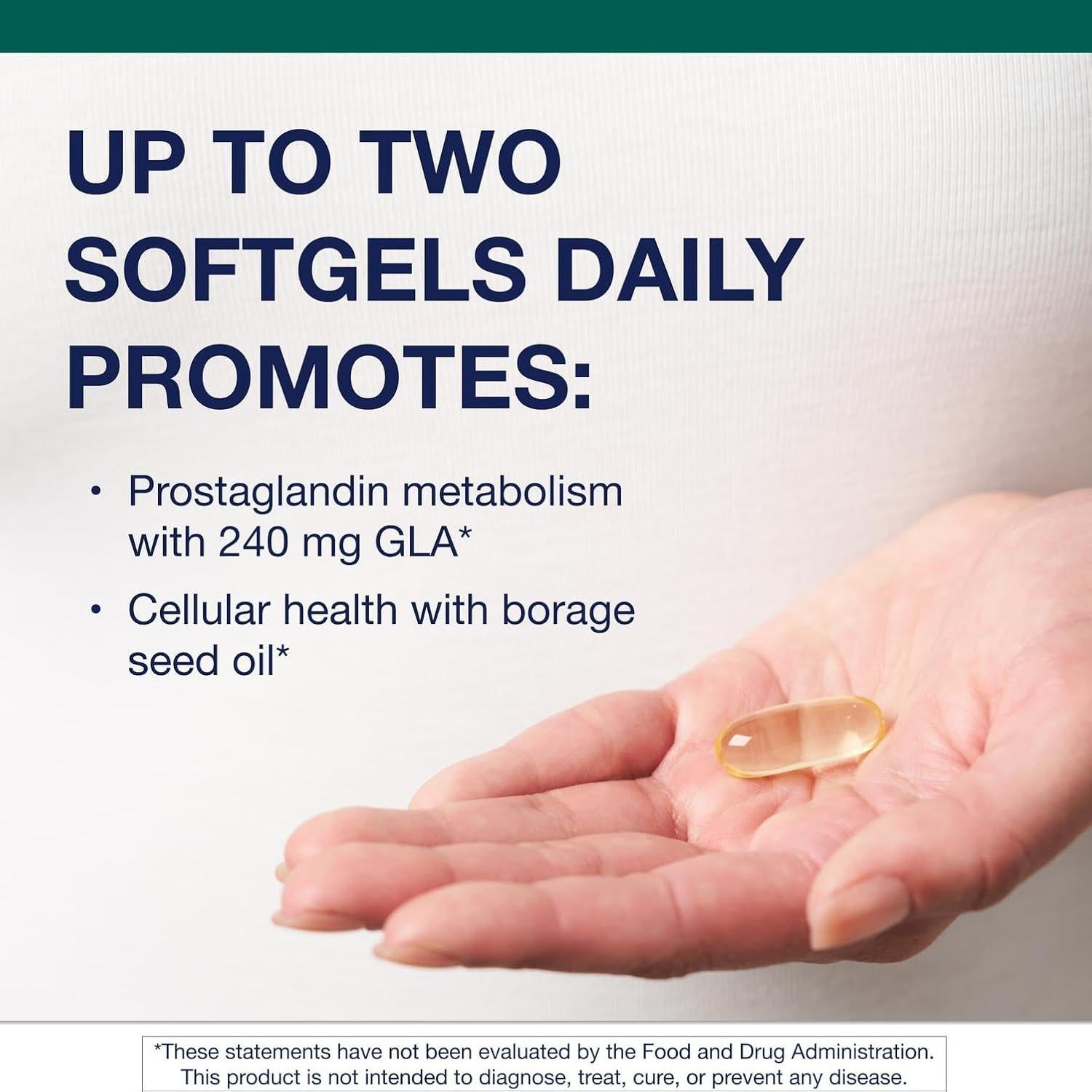 Metagenics OmegaGenics Aceite de Semilla de Borraja GLA 240 mg - Suplemento de Ácido Gamma-Linolénico - 90 Gelatinas Blandas