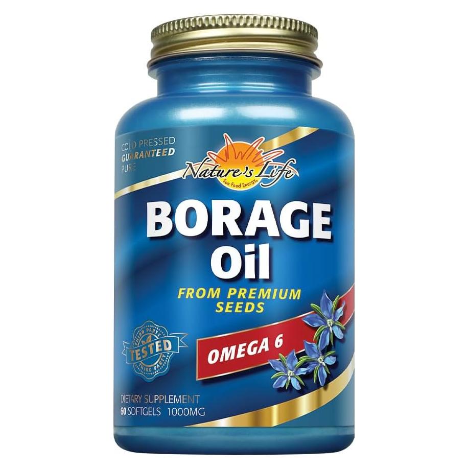 Aceite de Borraja Nature's Life 1300mg 60 Cápsulas