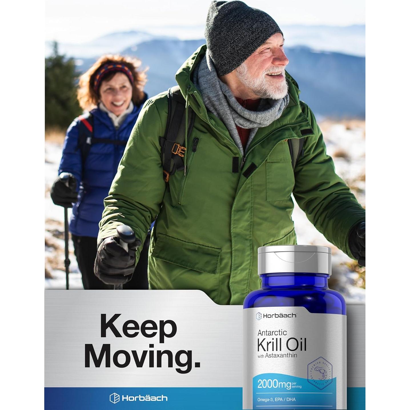 Aceite de Krill Antártico Horbäach 2000mg - 60 Cápsulas Blandas Omega-3