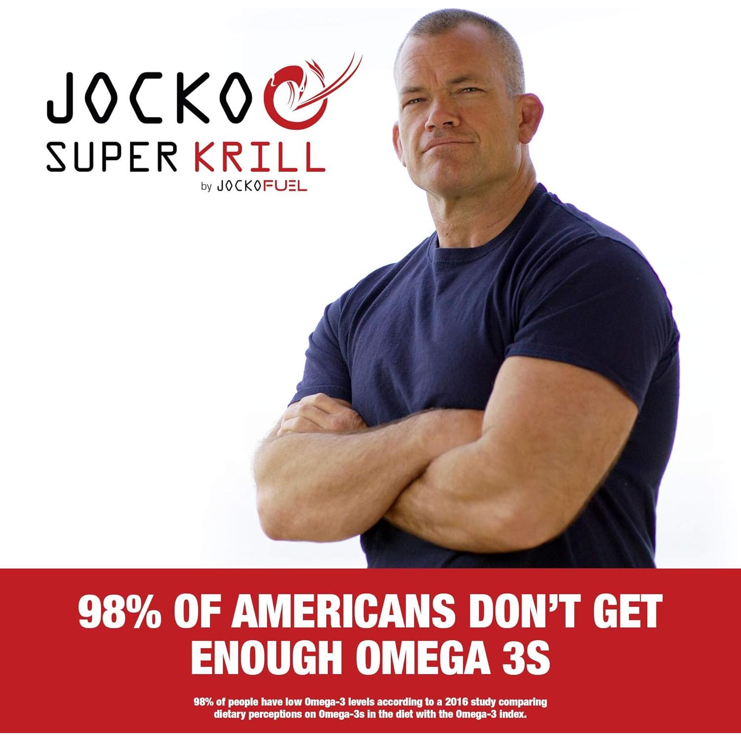 Suplemento Omega 3 Aceite de Kril Jocko Fuel 1000mg 60 Cápsulas