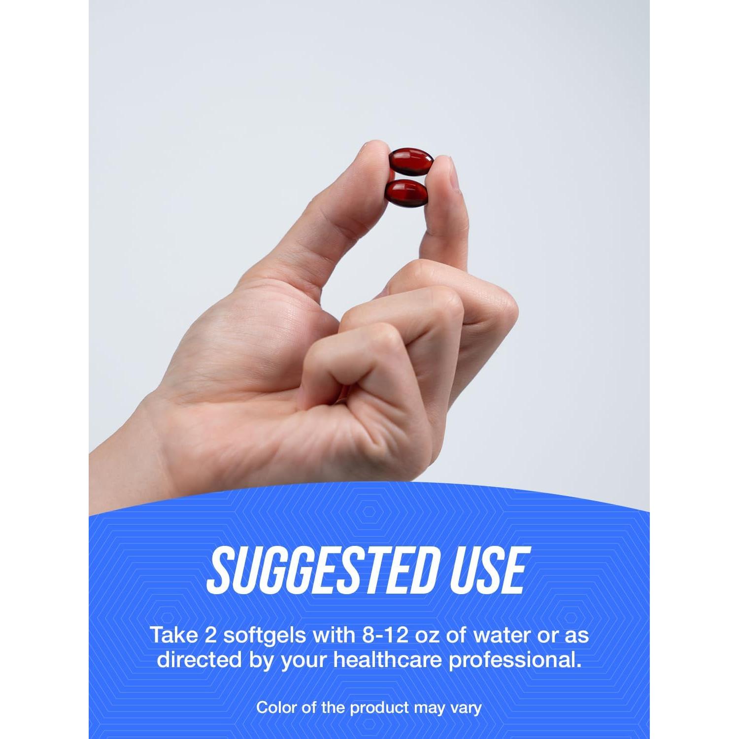 Aceite de Krill BulkSupplements 1000mg 240 Cápsulas Blandas