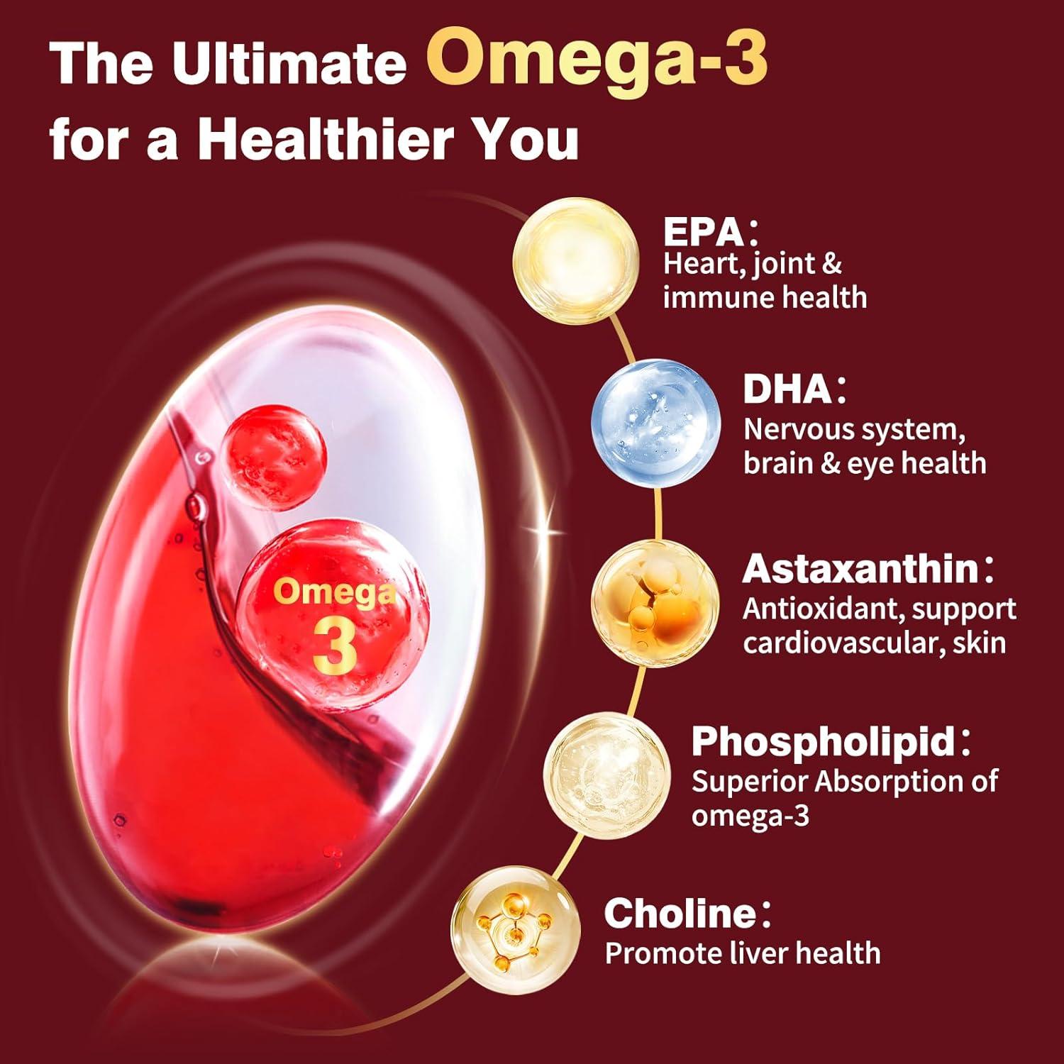 Aceite de Krill 1200mg DRFOSTER - Omega 3 EPA DHA 120 Cápsulas