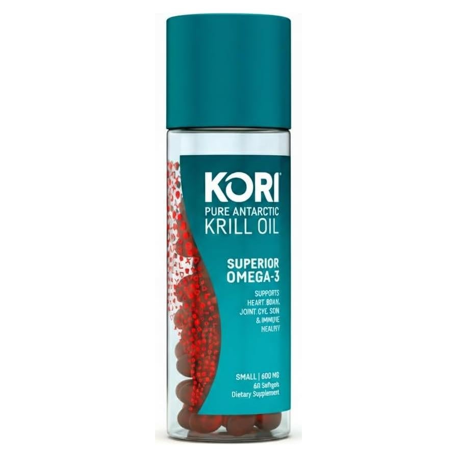 Suplemento Omega 3 Aceite de Krill Kori 600 mg 60 Cápsulas