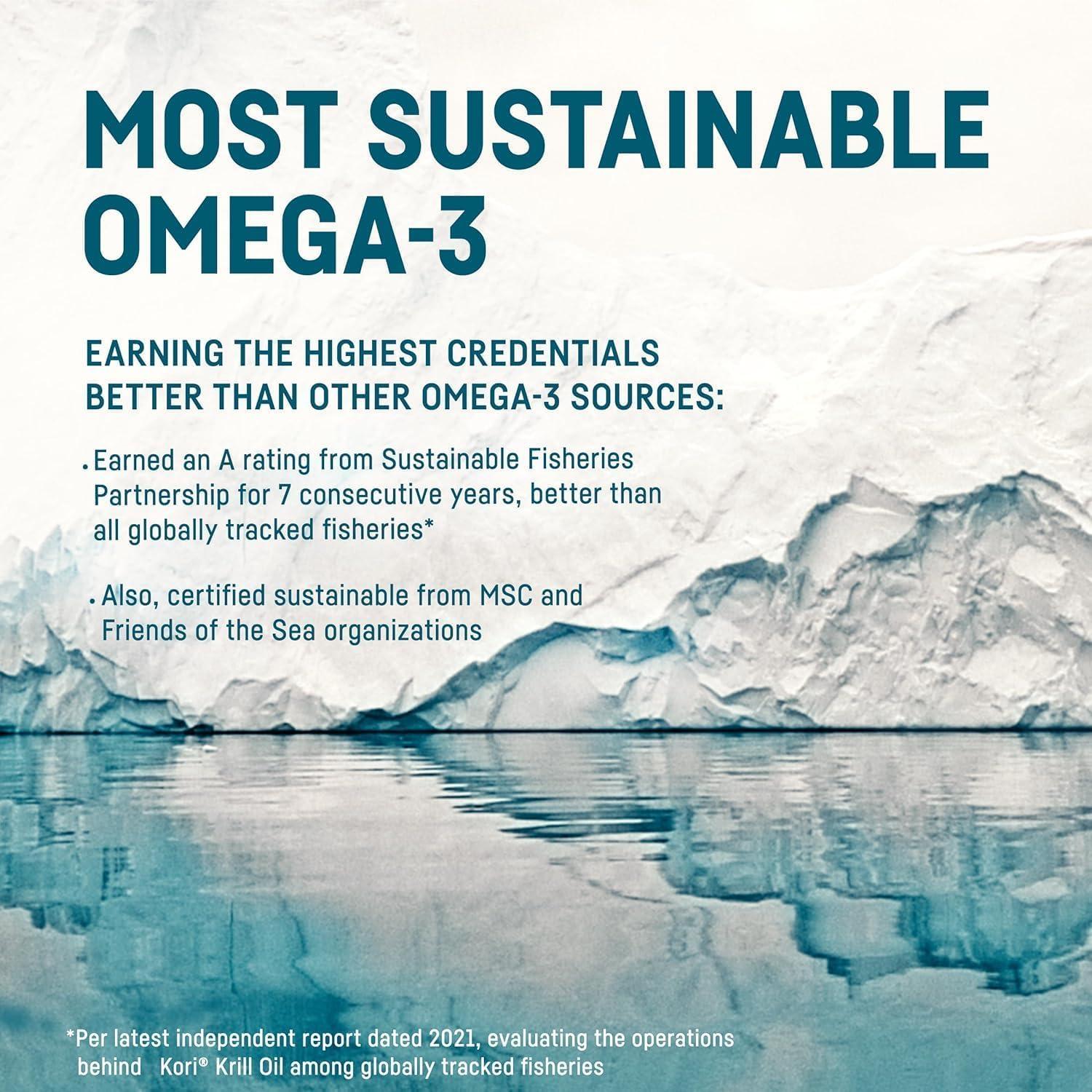 Suplemento Omega 3 Aceite de Krill Kori 600 mg 60 Cápsulas