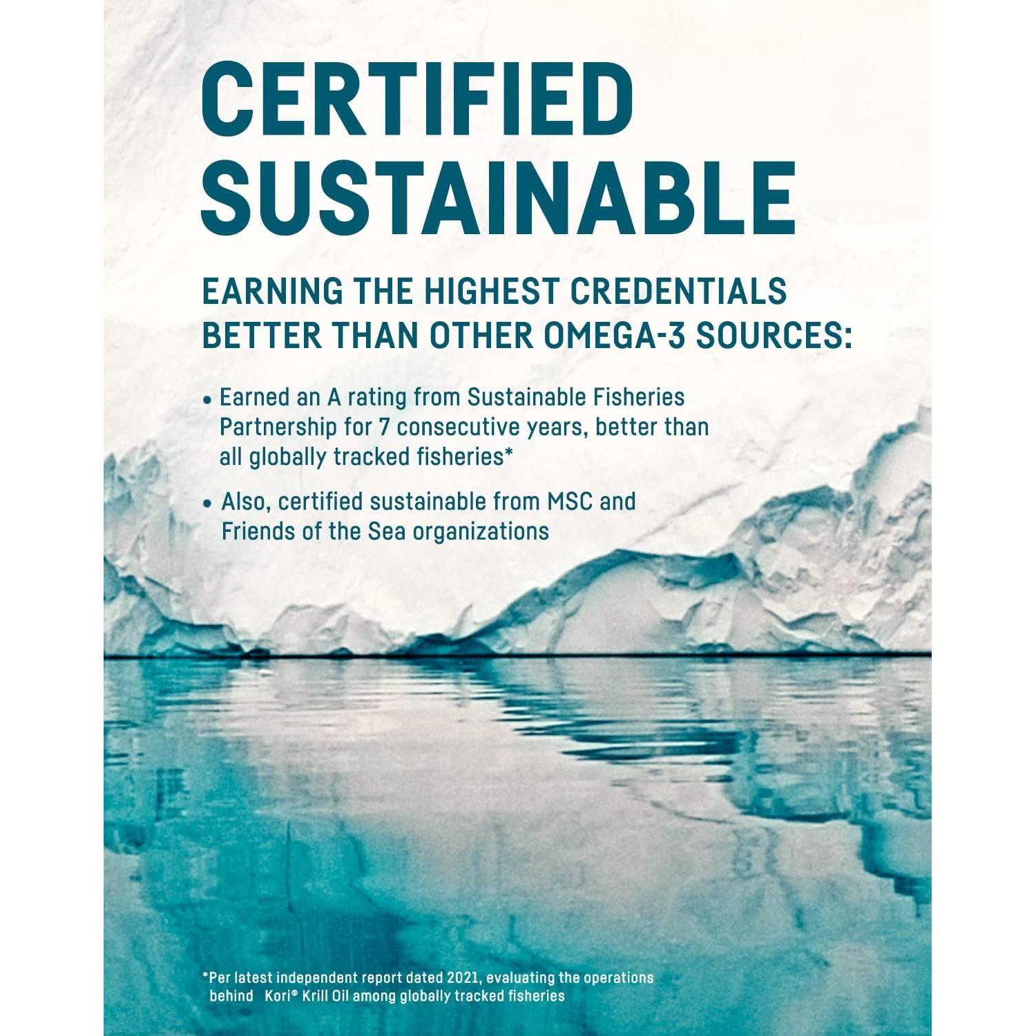 Suplemento de Aceite de Krill Kori Omega 3 400 mg 90 Cápsulas