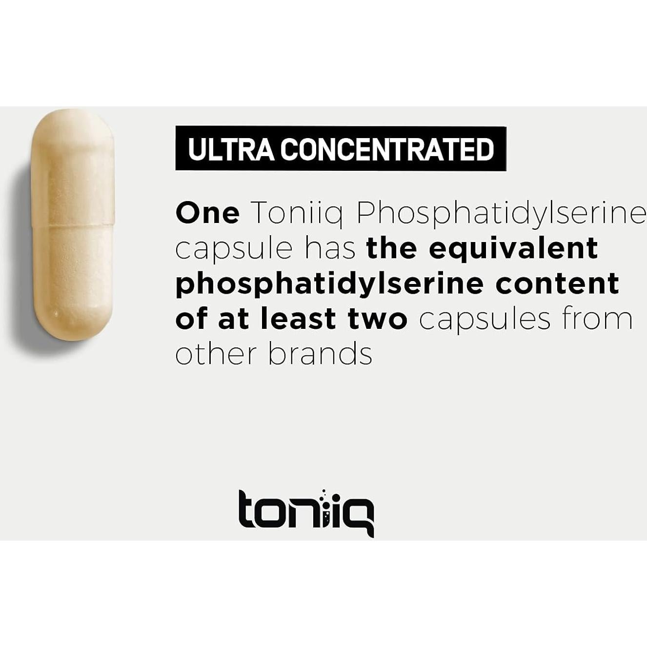 Suplemento Fosfatidilserina Toniiq 400mg 90 Cápsulas Vegetales